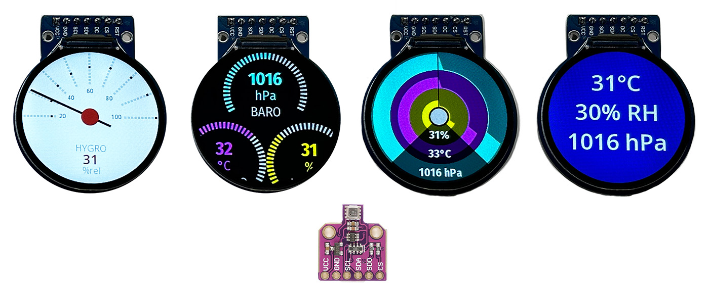 BME680 demo interface modes